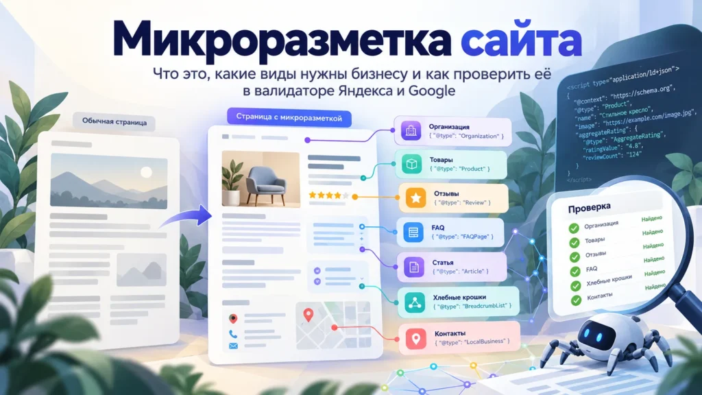 Микроразметка сайта: что это, какие виды нужны бизнесу и как проверить её в валидаторе Яндекса и Google