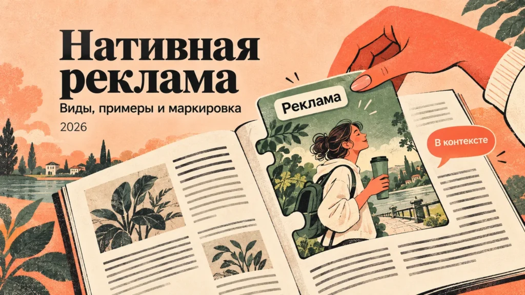 Нативная реклама: что это простыми словами, виды, примеры и маркировка в 2026 году